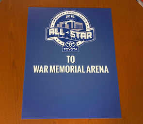 2016 Toyota AHL All-Star Classic Arena Directional Sign