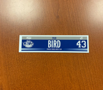 #43 Tyler Bird Road Nameplate - 2019-20