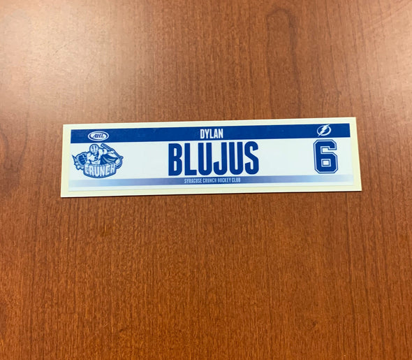 #6 Dylan Blujus Home Nameplate - 2014-17