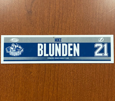 #21 Mike Blunden road Nameplate - 2014--16