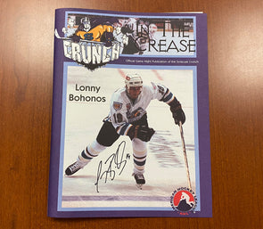 #19 Lonny Bohonos Autographed In The Crease Cover