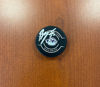 #55 Andres Borgman Autographed Game Puck