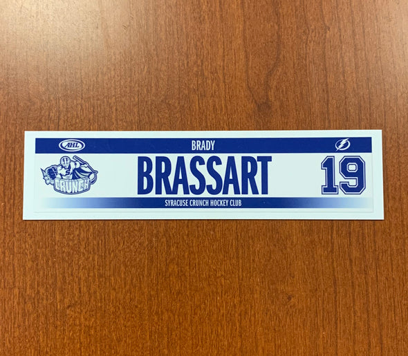 #19 Brady Brassart Home Nameplate - 2018-19