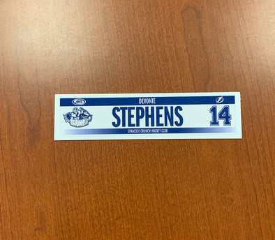 #14 Devante Stephens Home Nameplate, 2019-20