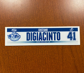 #41 Cristiano DiGiacinto Home Nameplate - 2014-15