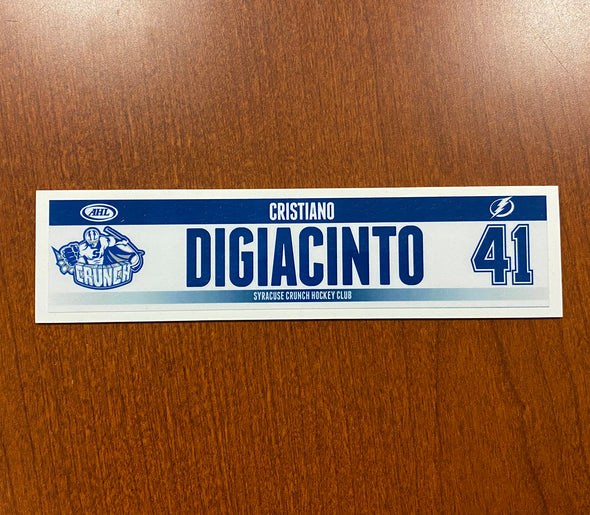 #41 Cristiano DiGiacinto Home Nameplate - 2014-15
