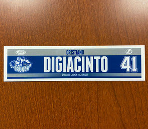 #41 Cristiano DiGiacinto Road Nameplate - 2014-15