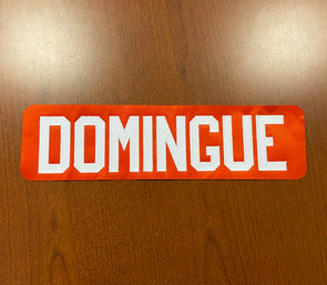 #70 Louis Domingue Orange Name Bar