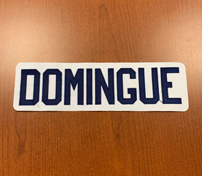 #70 Louis Domingue White Name Bar