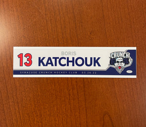 #13 Boris Katchouk Reverse Retro Nameplate - March 23 & 26, 2022