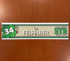#34 Tye Felhaber St. Patrick's Day Nameplate - March 16, 2022