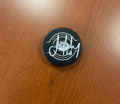 #62 Jack Finley Autographed Game Puck