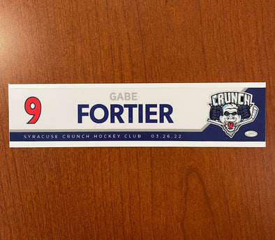 #9 Gabe Fortier Reverse Retro Nameplate - March 23 & 26, 2022
