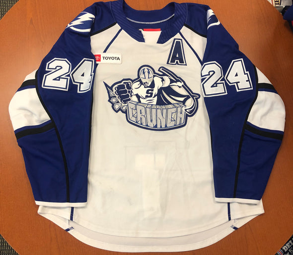 #24 Cameron Gaunce White Jersey - with 'A' - 2019-20