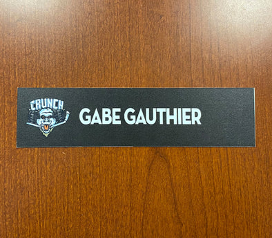 #20 Gabe Gauthier Home Nameplate - 2010-11