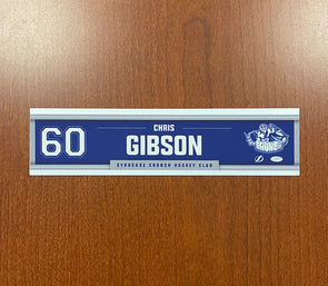 #60 Chris Gibson Road Nameplate - 2020-21