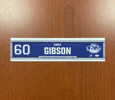 #60 Chris Gibson Road Nameplate - 2020-21