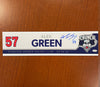 Autographed #57 Alex Green Reverse Retro Nameplate - March 23 & 26, 2022
