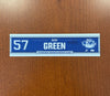Autographed #57 Alex Green Road Nameplate - 2020-21
