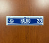 #28 Mike Halmo Away Nameplate, 2016-17