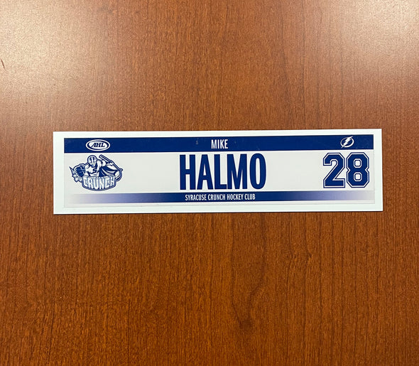 #28 Mike Halmo Home Nameplate, 2016-17