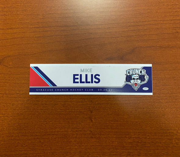 Mike Ellis Reverse Retro Nameplate - March 23 & 26, 2022