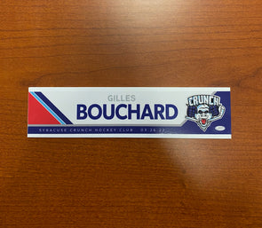 Gilles Bouchard Reverse Retro Nameplate - March 23 & 26, 2022