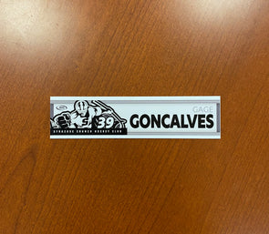 #39 Gage Goncalves Blackout Nameplate - April 8, 2022
