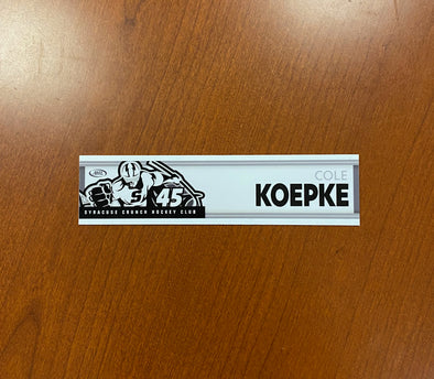 #45 Cole Koepke Blackout Nameplate - April 8, 2022