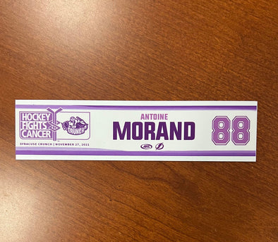 #88 Antoine Morand Hockey Fights Cancer Nameplate - November 27, 2021