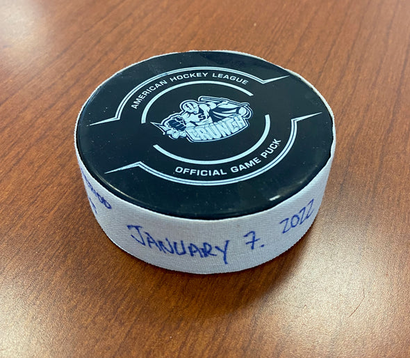 Goal Puck - #45 Cole Koepke - January 7, 2022 vs. Hershey