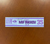 Autographed #35 Amir Miftakhov Hockey Fights Cancer Nameplate - November 27, 2021