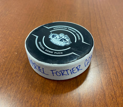 Goal Puck - #9 Gabe Fortier - March 16, 2022 vs. Hartford