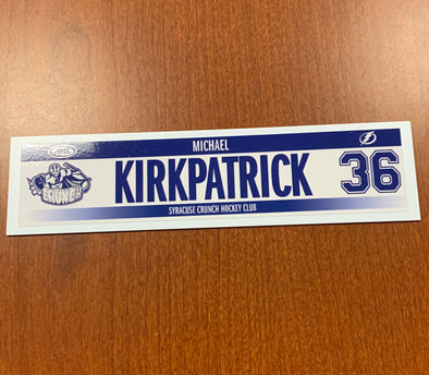 #36 Michael Kirkpatrick Home Nameplate - 2017-18