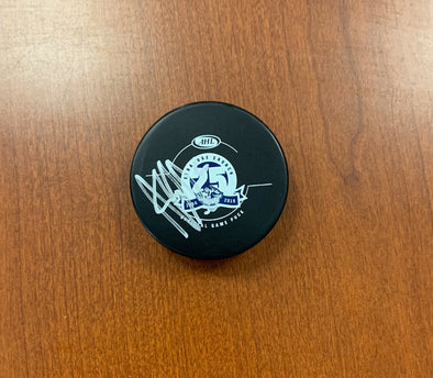#6 Hubert Labrie Autographed Game Puck - 2018-19
