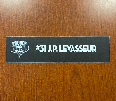 #31 J.P. Levasseur Home Nameplate (With Number) - 2010-11
