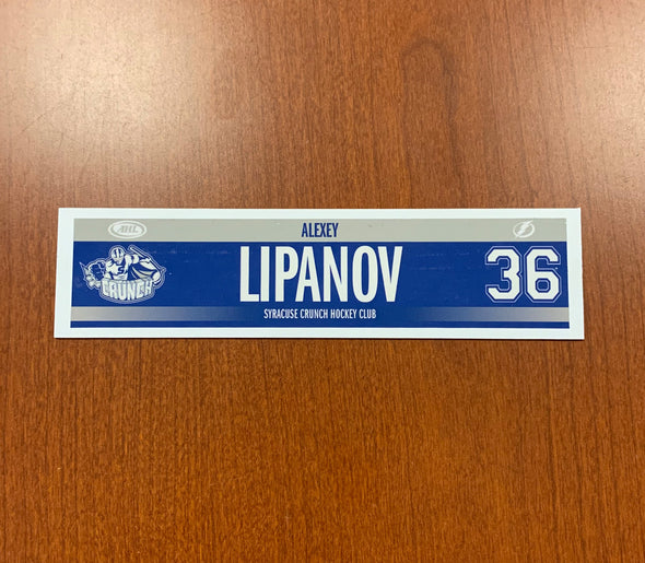 #36 Alexey Lipanov Road Nameplate - 2017-18 & 2019-20