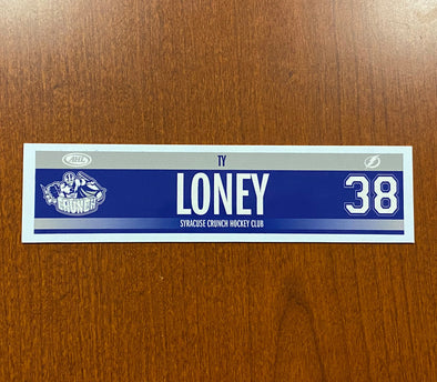 #38 Ty Loney Road Nameplate - 2017-18
