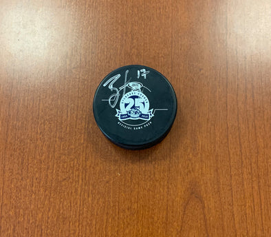 #17 Brian Loney 25th Season Game Puck - SIGNED
