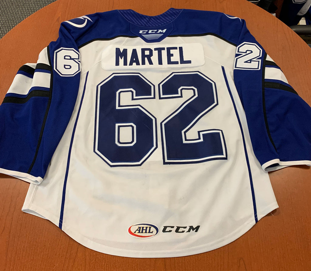 62 Danick Martel White Jersey - 2019-20 - with 'A' – Syracuse