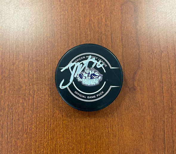 #30 Spencer Martin Autographed Game Puck