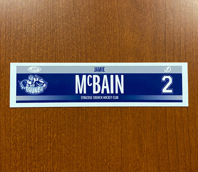 #2 Jamie McBain Road Nameplate - 2017-18