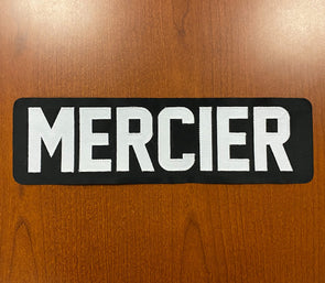 #23 Pierre-Luc Mercier Black Name Bar