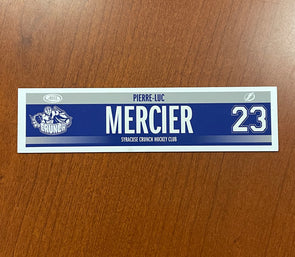 #23 Pierre-Luc Mercier Road Nameplate - 2017-18