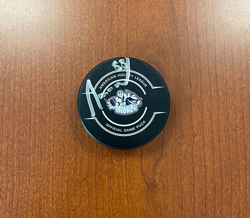 Winter Olympics Autographed Pucks for sale