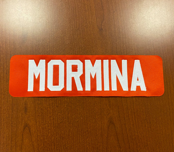#3 Joey Mormina Orange Name Bar