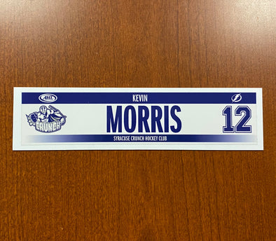 #12 Kevin Morris Home Nameplate - 2016-17