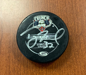 #32 Tyler Murovich Autographed Game Puck - 2009-10