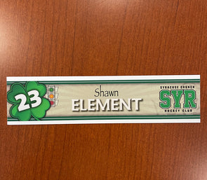 #23 Shawn Element St. Patrick's Day Nameplate - March 16, 2022