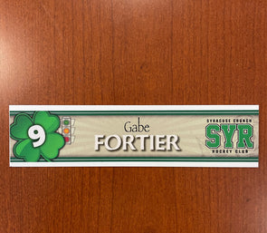 #9 Gabe Fortier St. Patrick's Day Nameplate - March 16, 2022